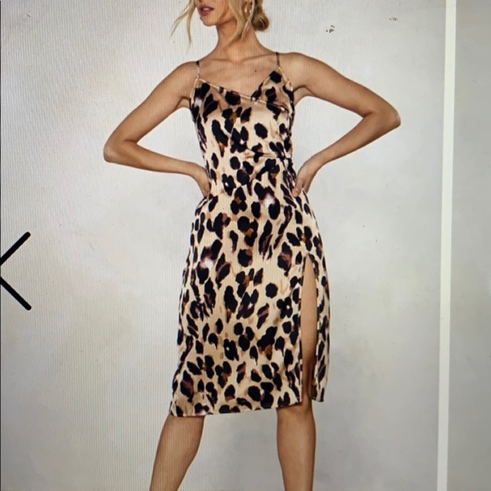 Leopard cocktail dress